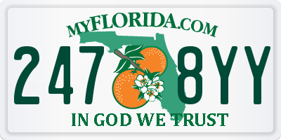 FL license plate 2478YY