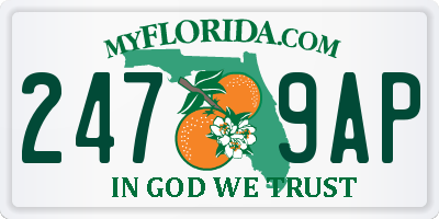 FL license plate 2479AP