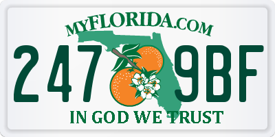 FL license plate 2479BF