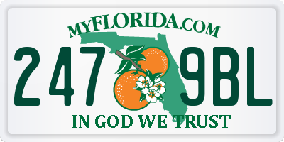 FL license plate 2479BL