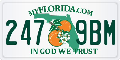 FL license plate 2479BM