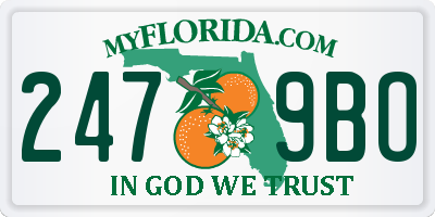 FL license plate 2479BO