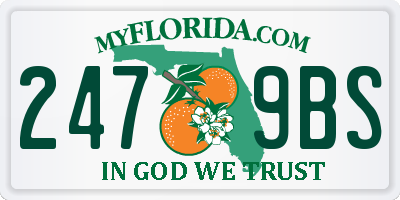 FL license plate 2479BS
