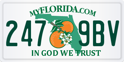 FL license plate 2479BV