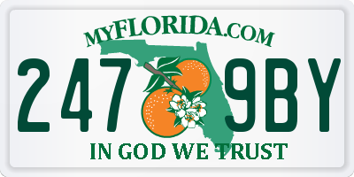 FL license plate 2479BY