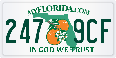 FL license plate 2479CF