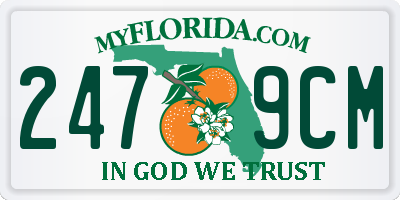 FL license plate 2479CM