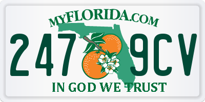 FL license plate 2479CV