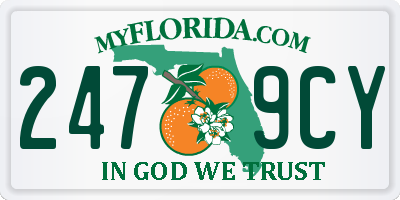 FL license plate 2479CY