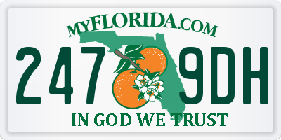 FL license plate 2479DH