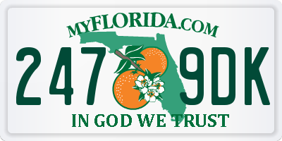 FL license plate 2479DK