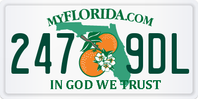 FL license plate 2479DL