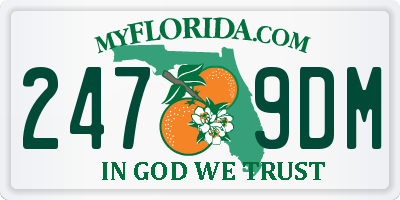 FL license plate 2479DM