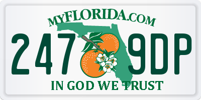 FL license plate 2479DP