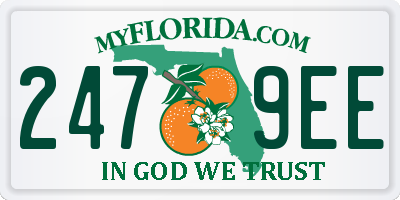 FL license plate 2479EE