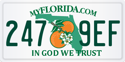 FL license plate 2479EF