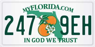 FL license plate 2479EH