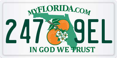 FL license plate 2479EL