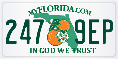FL license plate 2479EP