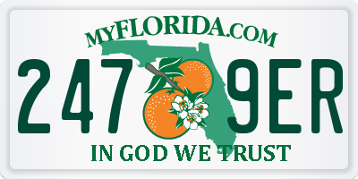 FL license plate 2479ER