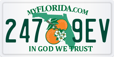 FL license plate 2479EV