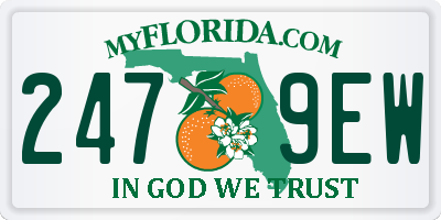 FL license plate 2479EW