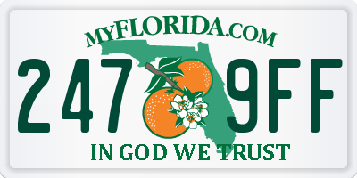 FL license plate 2479FF