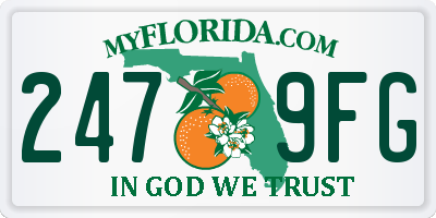 FL license plate 2479FG