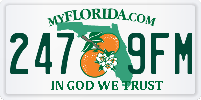 FL license plate 2479FM