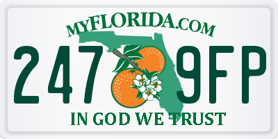 FL license plate 2479FP