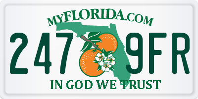 FL license plate 2479FR