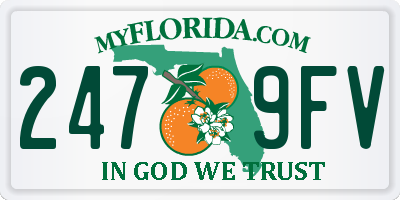 FL license plate 2479FV