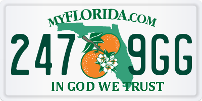 FL license plate 2479GG