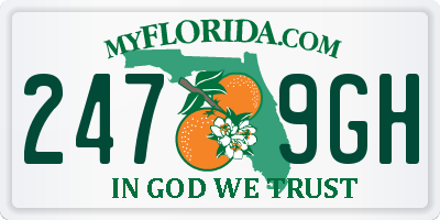FL license plate 2479GH