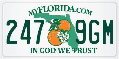 FL license plate 2479GM
