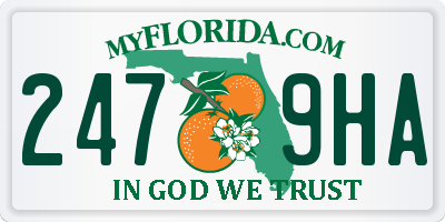 FL license plate 2479HA