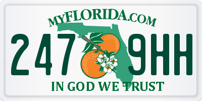 FL license plate 2479HH