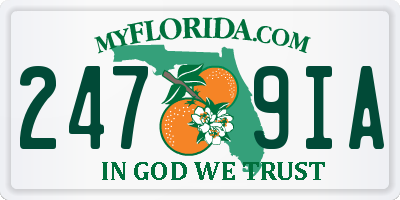 FL license plate 2479IA