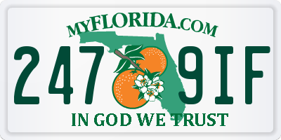 FL license plate 2479IF