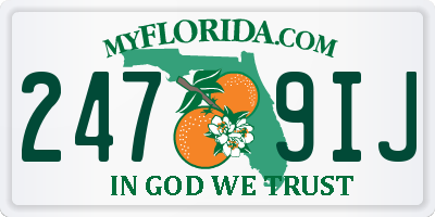 FL license plate 2479IJ