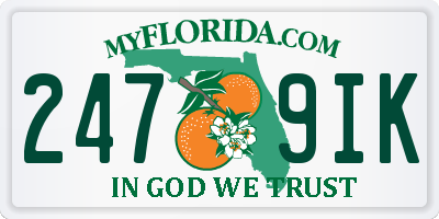 FL license plate 2479IK