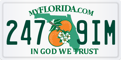 FL license plate 2479IM