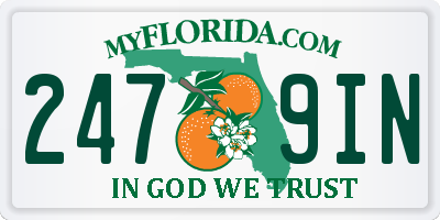 FL license plate 2479IN