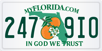 FL license plate 2479IO
