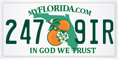 FL license plate 2479IR