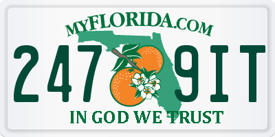 FL license plate 2479IT