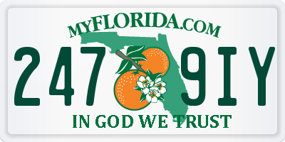 FL license plate 2479IY