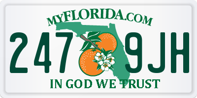 FL license plate 2479JH