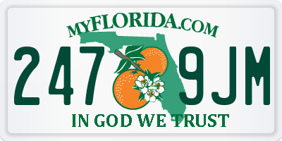 FL license plate 2479JM