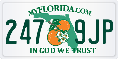 FL license plate 2479JP
